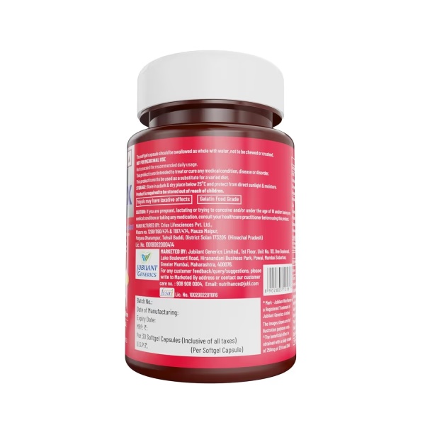 Jubilant Nutrihance Omega Max Fish Oil Resveratrol Softgel Capsule 30's