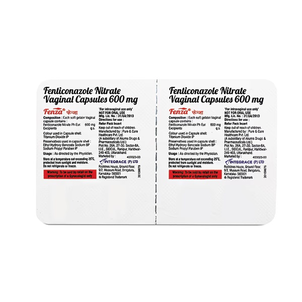 FENZA VAGINAL 600mg Capsule 2's