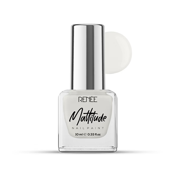 Renee Mattitude Nail Paint - Chalk White 10 ml