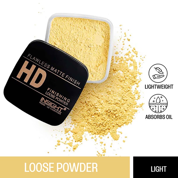 Insight Cosmetics HD Finishing Loose Powder - Light 30 gm