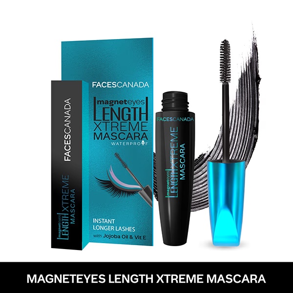 Faces Canada Magneteyes Length Xtreme Mascara Waterproof Instant Longer Lashes - Jojoba Oil & Vitamin E 8ml