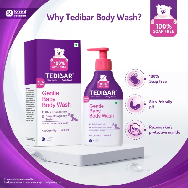 Tedibar Gentle Baby Body Wash 400 ml