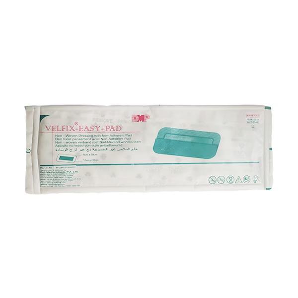 Velfix - Easy + Pad Non Woven Dressing with Non Adherent Pad (5514E) (10 cm x 35 cm) 1's