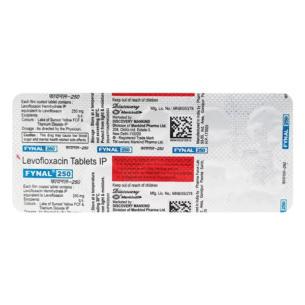 Fynal 250mg Tablet 10'S