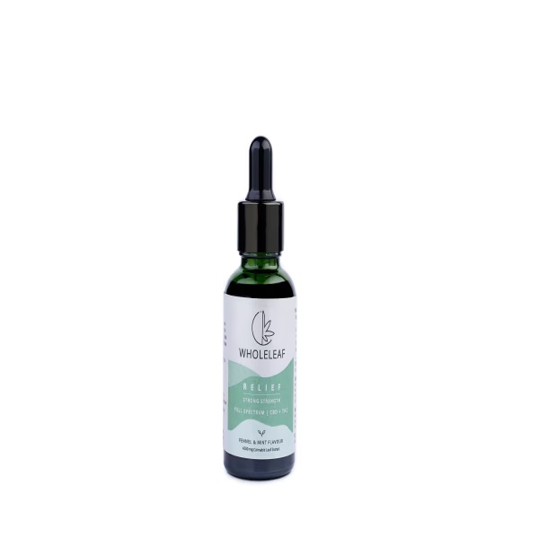 Wholeleaf Relief Strong Strength (CBD) Oil - Fennel and Mint 30 ml