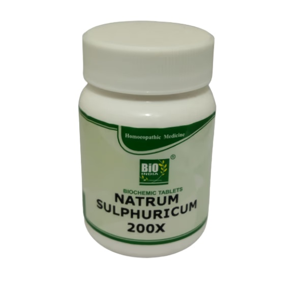 Bio-India's Biochemic Tablet - Natrum Sulphuricum 200X 25 gm