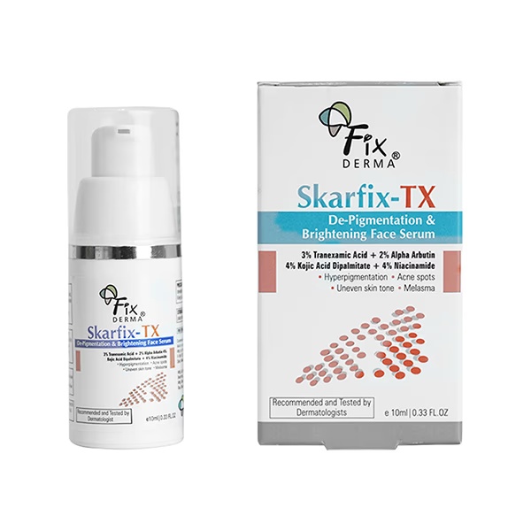 Fixderma Skarfix TX Serum 3% Tranexamic Acid +2% Alpha Arbutin + 4% Kojic Acid + 4% Niacinamide 10 ml