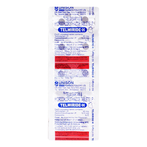 Telmiride H 40/12.5mg Tablet 10'S 1 3138-telmiride-h-40-12-5mg-tablet-10-s-1.jpg