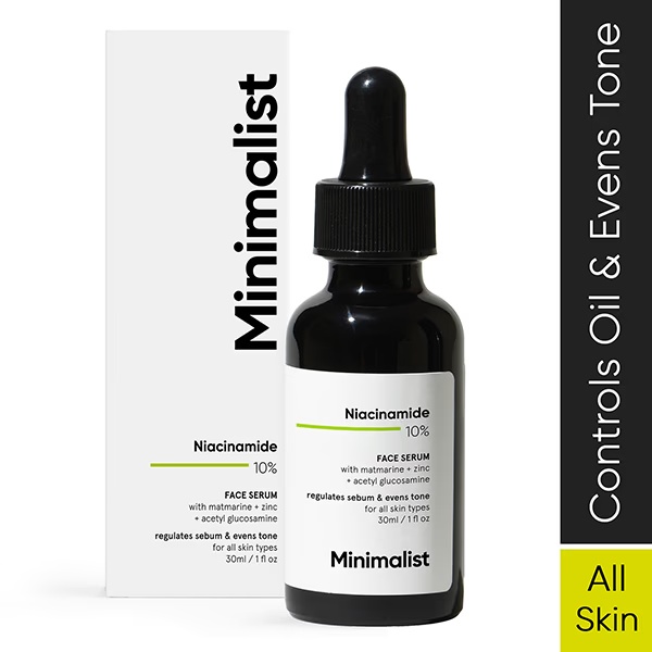 Minimalist Niacinamide 10% Face Serum with matmarine , zinc, acetyl glucosamine  30 ml