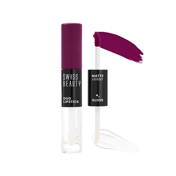 Swiss Beauty Duo Lipstick-Moody Plum 10 ml