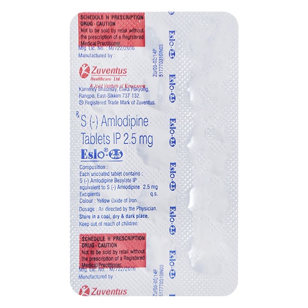 Eslo 2.5mg Tablet 15'S