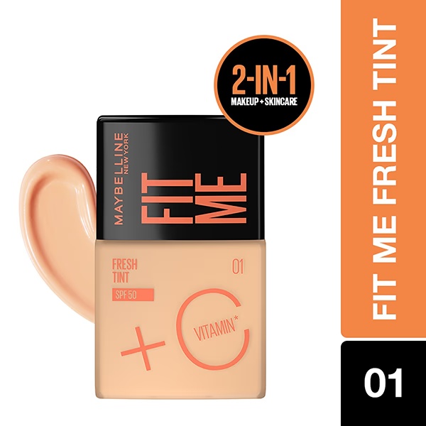Maybelline New York Fit Me Fresh Tint with SPF 50 and Vitamin C Shade 01 Tint 30ml