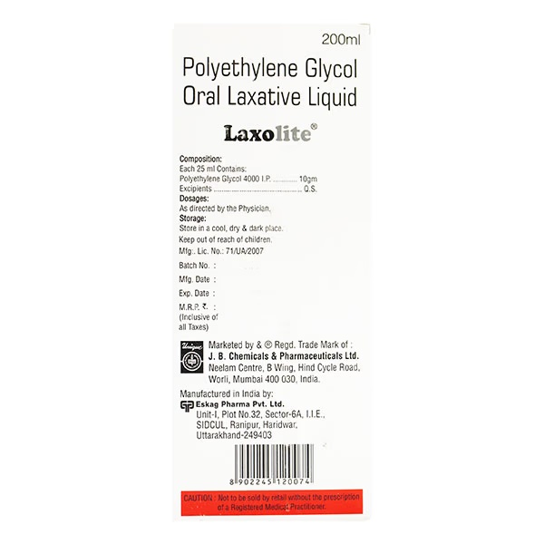 LAXOLITE SUGAR FREE Liquid 200ml