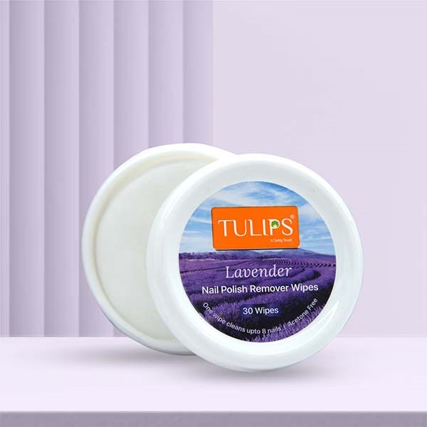 Tulips Nail Polish Remover Wipes 30's