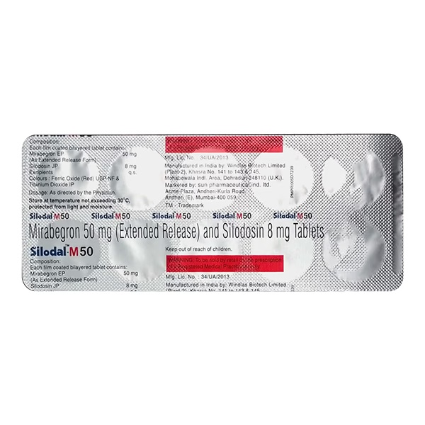 SILODAL M 50 Tablet 10's