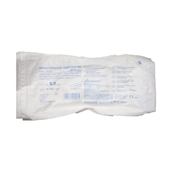 Romsons Endotracheal Tube Cuffed (GS - 2004) (Size 8.0) 1's