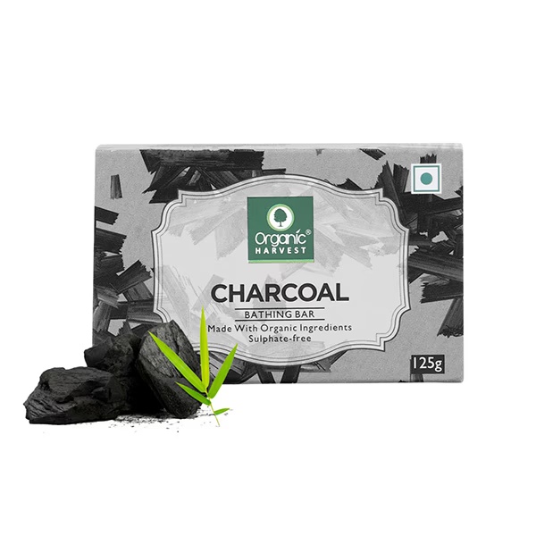 Organic Harvest Charcoal Bathing Bar 125 gm