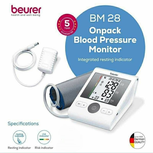 Beurer Blood Pressure Monitor with Adaptor (BM 28)