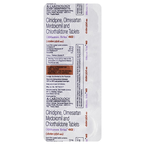 Olkem Trio 40mg Tablet 10'S