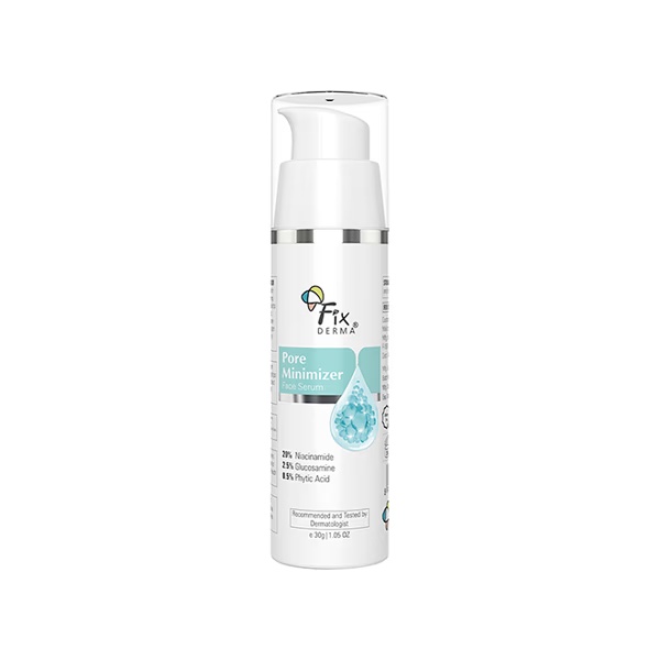 Fixderma 20% Niacinamide Serum for Face with 2.5% Glucosamine and Hyaluronic Acid Serum Men and Women 30 gm