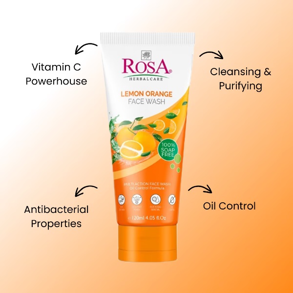Rosa Lemon Orange Face Wash 120 ml