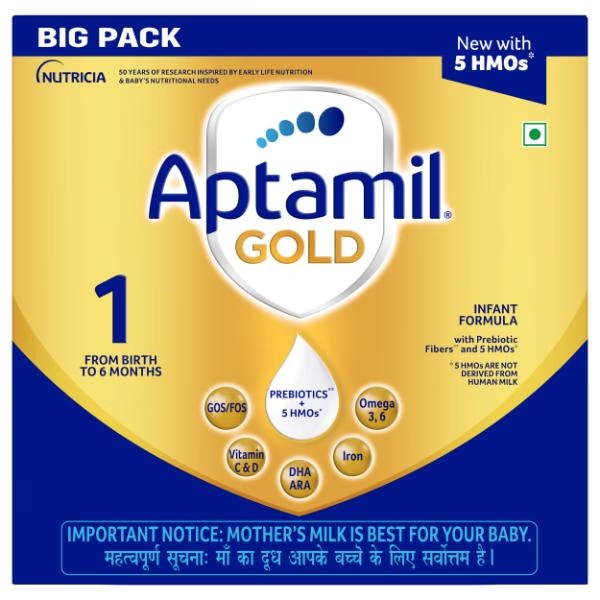 Aptamil Gold Infant Formula Stage 1 Powder (Upto 6 months) 1.2 kg