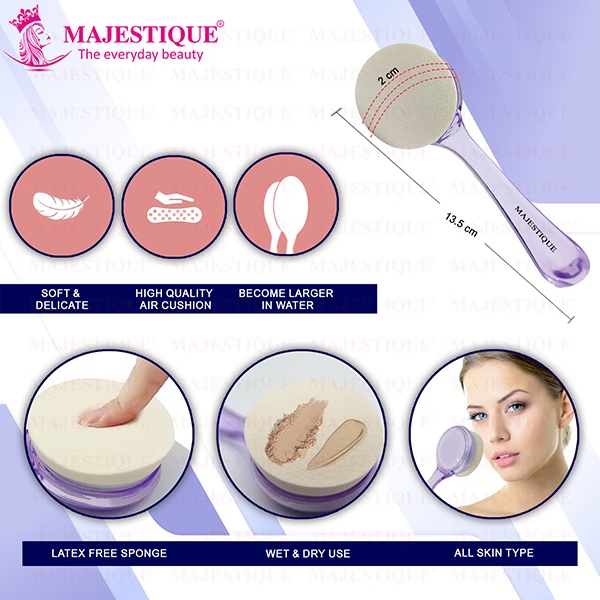 Majestique Women Face Sponge with Handle FC5 1's