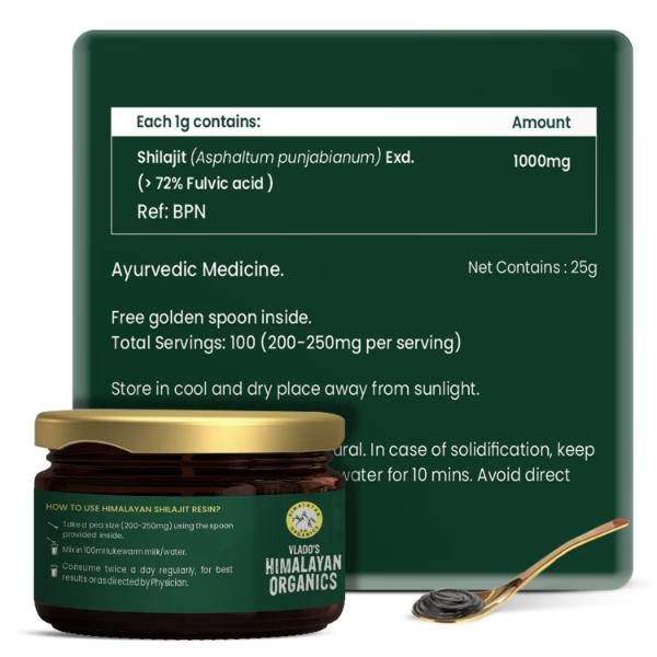 Vlado's Himalayan Organics Himalayan Shilajit Resin 25 g