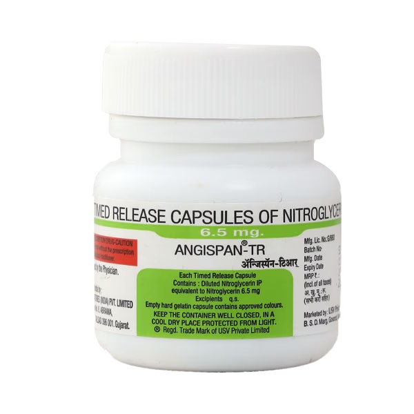 Angispan TR 6.5mg Capsule 25'S