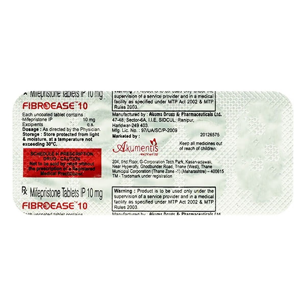 Fibroease 10mg Tablet 10'S