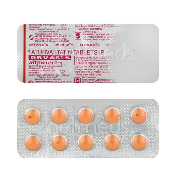 Orvas 5mg Tablet 10'S