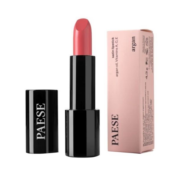Paese Cosmetics Satin Lipstick Argan Oil, Vitamins C,E Argan Lipsticks 75 4.3gm