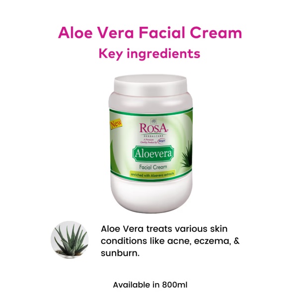 Rosa Aloevera Facial Cream 800 g