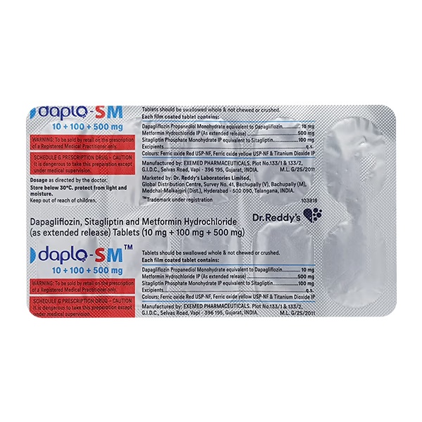 DAPLO SM 500 Tablet 10's