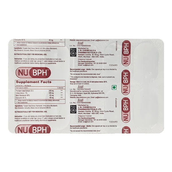 NU Bph (Veg) Capsule 10'S