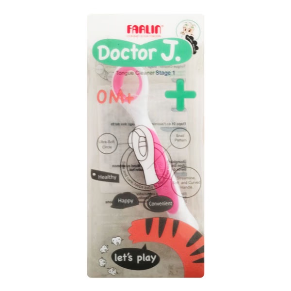 Farlin Tongue Cleaner (Stage 1) - Pink 1's