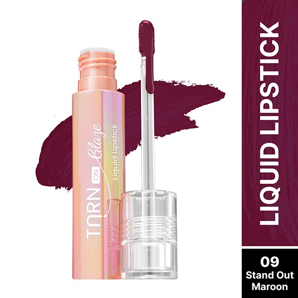 Swiss Beauty Select Turn On Glaze Liquid Lipstick, Vinyl-Like-Shine Stand Out Maroon 3 ml