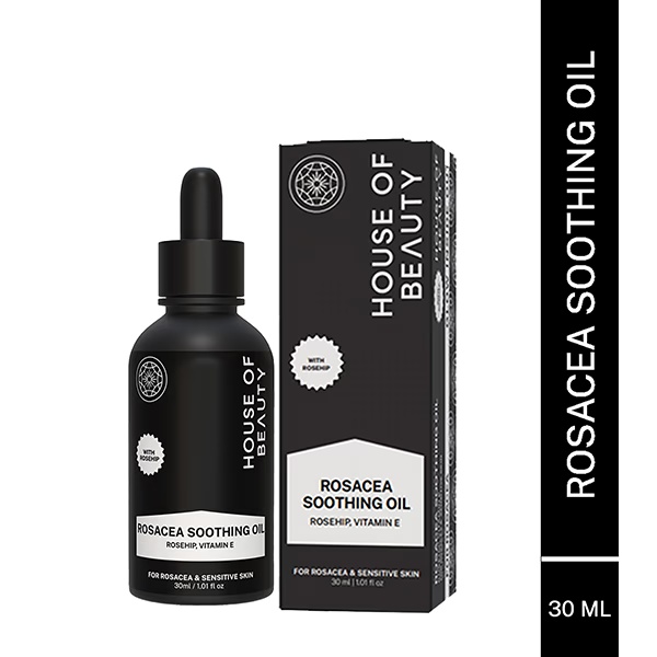 House of Beauty Rosacea Oil-Itchy Inflamed Skin Gives Deep Soothing with Rosehip & Vit-E 30ml