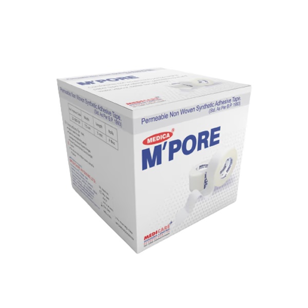 Medicare M'Pore Adhesive Tape (2 inch x 9.1 mtr) 6's