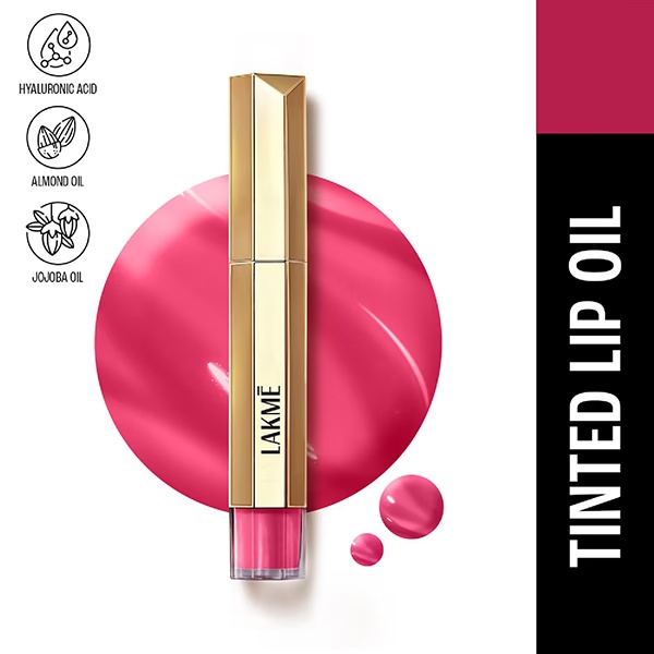 Lakme 9To5 Overtime Shine Tinted Lip Oil - Berry Bling 5.3 ml