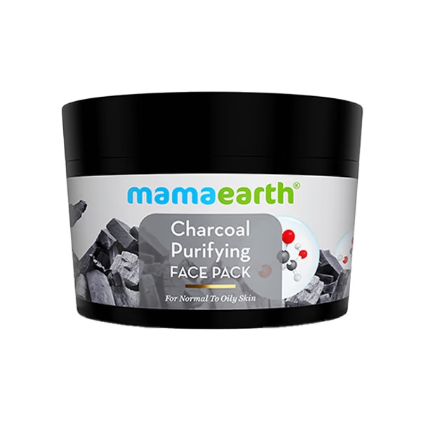Mamaearth Charcoal Purifying Face Pack Activated Charcoal & Glycolic Acid Skin Detoxification 200 gm