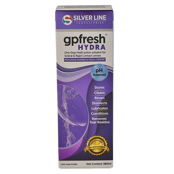 Silver Line gpFresh Hydra pH Balanced Contact Lens  Solution 380 ml