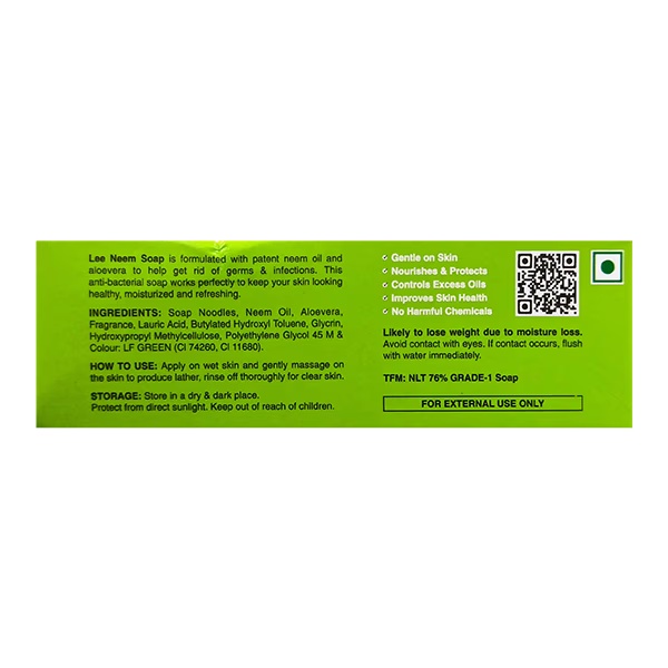 LEE NEEM(NEEM & ALOEVERA) Soap 75g