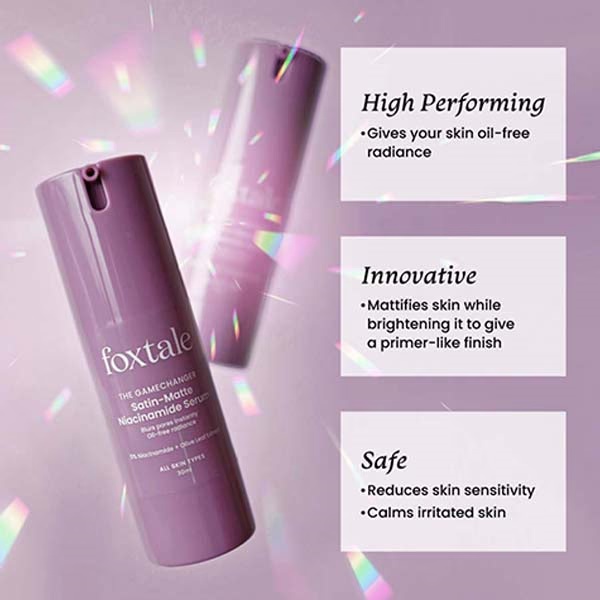 Foxtale 5% Niacinamide Face Serum with Olive Leaf Extract, for Oil Control and Brightening 30 ml
