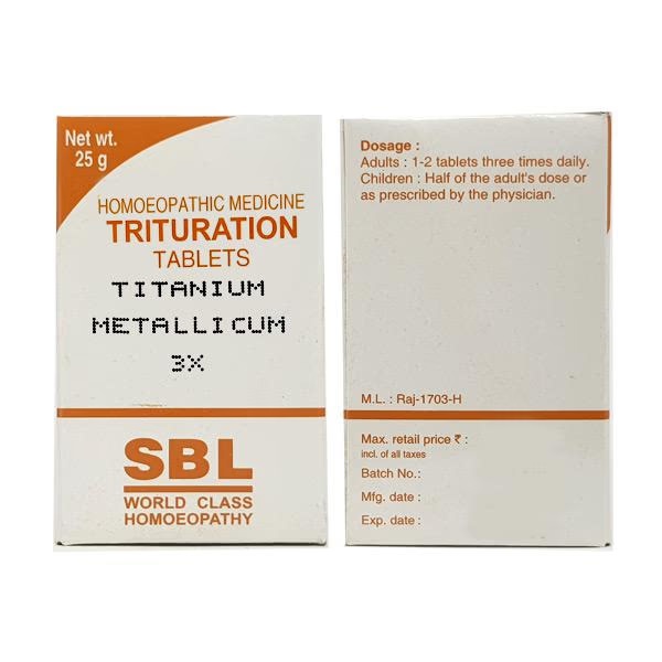 SBL Titanium Metalicum 3X Tablet 25 gm