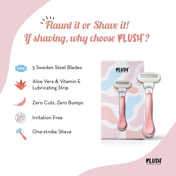 Plush Body Hair Removal Razor For Women 1's