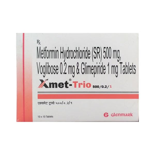 Xmet Trio 1/500/0.2mg Tablet 10'S