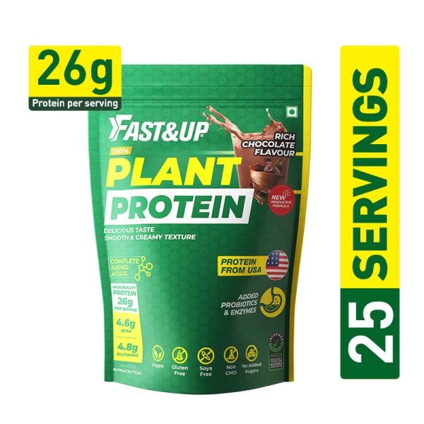 Fast&Up Plant Protein Powder - Rich Chocolate Flavour 975 gm