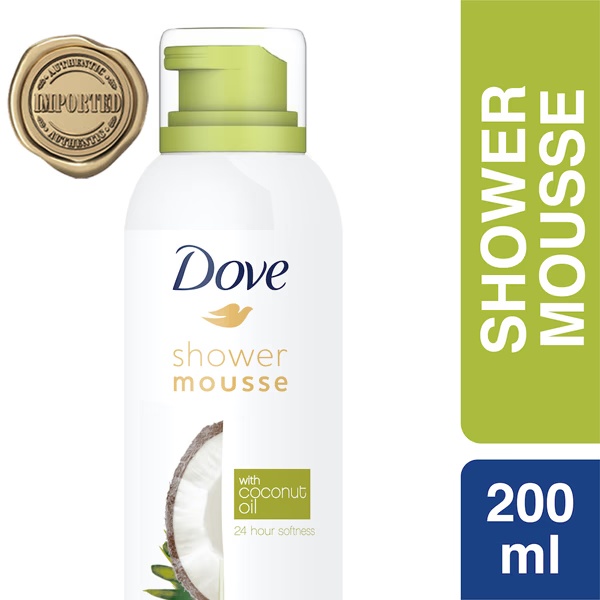 Dove Creamy Shower & Shaving Mousse With Coconut Oil, Sulphate Free 200 ml