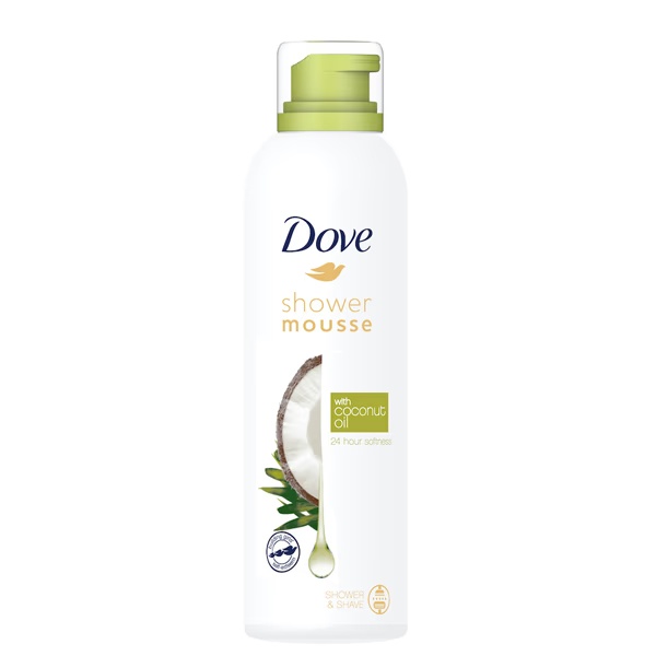 Dove Creamy Shower & Shaving Mousse With Coconut Oil, Sulphate Free 200 ml